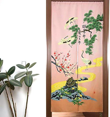 Chinese Impression Old Countryside Style Door and Window Treatment Curtains (#2 Pink)