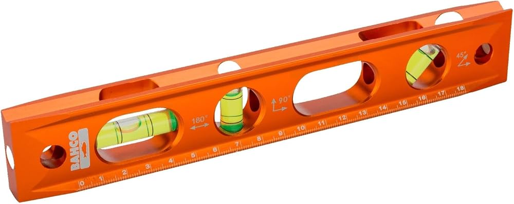 Bahco 426TOR9 9 Inch 3-Vial Mag Aluminium Spirit Level Torpedo