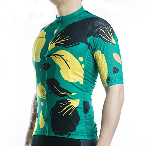 Racmmer Mens Breathable Short Sleeve Cycling Jersey Bike Shirt Cycling Clothing
