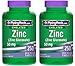Piping Rock Chelated Zinc 50 mg VALUE SIZE 2 Bottles x 250 Quick Release Tablets Gluconate Dietary Supplement