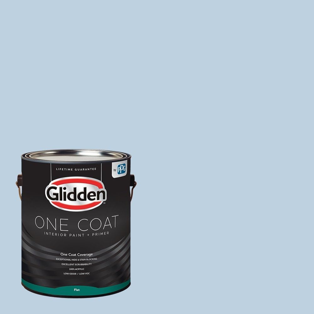 Glidden Interior Paint + Primer: Blue/Sleep Baby Sleep, One Coat, Flat, 1-Gallon