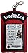 ActiveDogs Service Dog ID Card Pouch - Clip On Identification Badge Display Tag Holder & Carrier with Zippered Pocket for Small Bag Items - Made in USA, 5