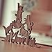 COMMA Wooden Cat Pile Set #2 (Blue Thread, 6 Kittens)