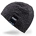 Mydeal Washable Winter Men Women Hat Bluetooth Beanie Running Cap with Bluetooth Stereo Headphones Mic Hands Free Rechargeable Battery Compatible with iPhone Android Tablets