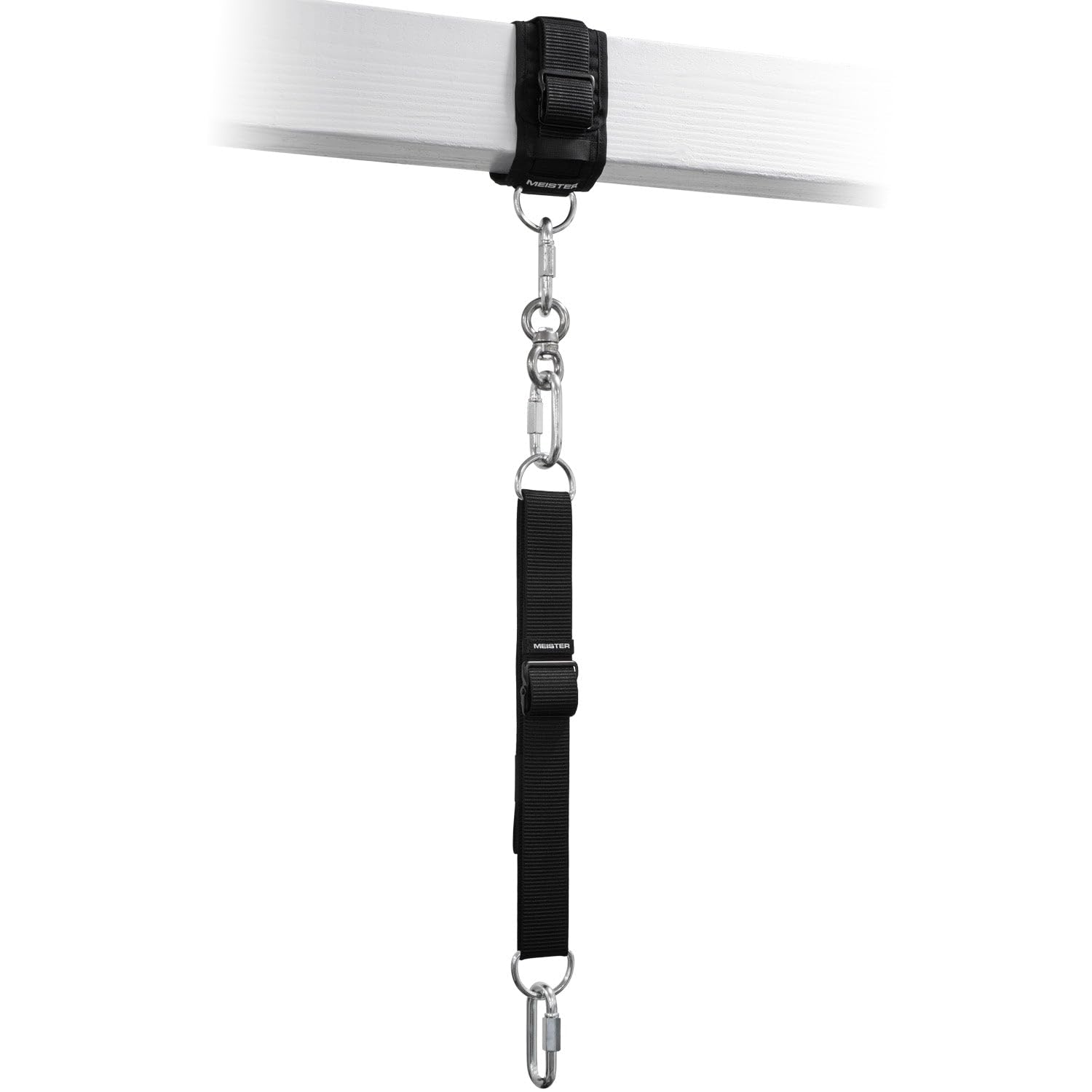 Meister Beam Wrap + Extension Strap Mounting Kit for Hanging Heavy Bags - 8" - 38" - Black
