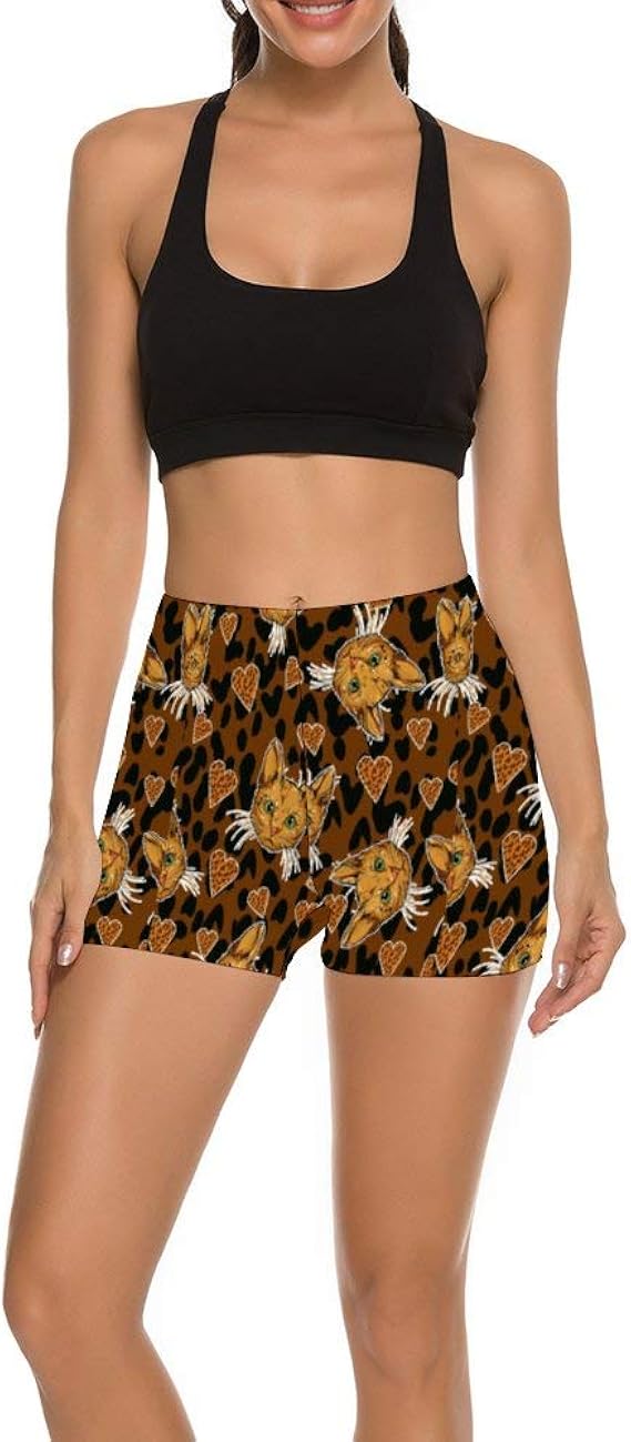Amazon レディース かわいい 猫頭 柄 ショートパンツ ヨガ短パン スポーツ ヨーガウェア ホットパンツ ランニング セクシー ルームパンツ ハーフパンツ おしゃれ フィットネス ゆったり 部屋着 ルームウェア ビーチ 旅行 カジュアル ショートパンツ 通販