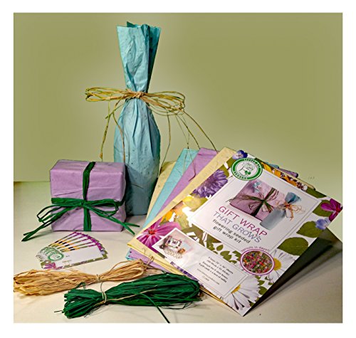 Gift Wrap That Grows and Blooms Colorful Wild Flowers - Seeded to create Colorful Garden - Thumbnail 2