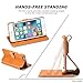 iPhone 6S Plus Case - SHIELDON Genuine Leather iPhone 6 Plus Wallet Case Slim Flip Case with Card Slot [Stand] [Wallet] Book Style Case for Apple iPhone 6/6S Plus Devices (Brown)