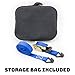 Ratchet Straps - Premium Tie Down Moving Straps with Double J Hooks - 586 lbs Load Cap - 1760 lbs Break Strength - 1 inch x 15 feet - Set of 4
