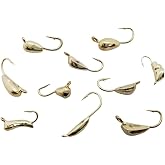 Vexan Tungsten Ice Fishing Jigs- Glow &amp; Multi-Color, Tungsten Weighted, Durable, High-Carbon Steel Hooks &ndash; for Freshwater Perch, Panfish, Walleye and More - Multiple Hook Size Options