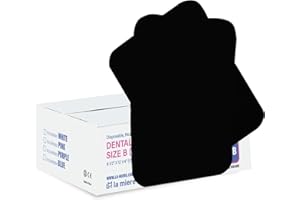 LA MIERE 1000P Disposable Tray Liners, Dental Tray Covers for Size B, Medical Tray Paper, Single Use Paper Sheets, Black