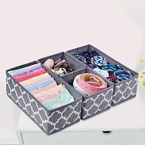 Homyfort organizador de cajones para ropa, separadores, armario