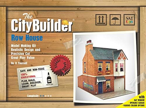 O Gauge 7Mm 1:48 Scale Model Railroad Building Row House Kit Citybuilder