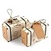 AerWo 50PCS Travel Themed Party Favor Boxes with 50pcs Tags, Vintage Kraft Mini Suitcase Candy Box Gift Boxes for Guests, Perfect Wedding Birthday Bridal Shower Thanksgiving Travel Party Supplies