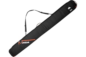 Unigear Ski Bag for Air Travel, 360° Fully Padded Protection, Water-Resistant and Durable up to 192cm for Snow Air Travel Transport