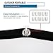 Akia Screens 120 inch Projector Screen 16:9 Foldable Anti-Crease Portable Screen Support Double Sided Projection for Outdoor Indoor 120