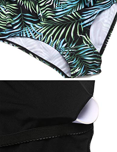 MAXMODA Women's Ladies Fashion Ruffled Beach Swimwear Bathing Suit Flounce Bikini Sets - Thumbnail 7