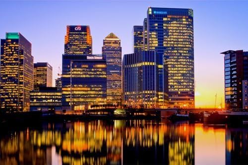 London Canary Wharf Art Picture Poster Photo Print Canvas Prints Wall Art Home Decor - 16"x24"