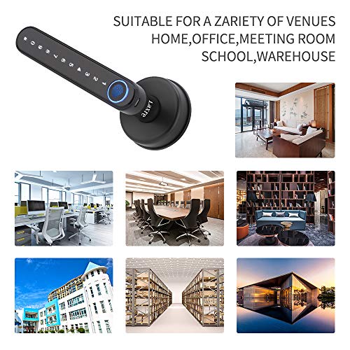 Laxre Fingerprint Smart Lock,Touchscreen Room Door Lock, Phone App Digital Lever Lock, Bluetooth Door knob,Keyless Entry… - Image 3