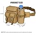 Tactical Fanny Pack, Hoanan Military Waist Pack Pouch With Water Bottle Pocket Holder Hip Belt Bag Outdoor Molle Pack for Hiking Camping Hunting Fishing Traveling