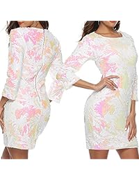 Zshujun 2467 - Vestido de fiesta para mujer con lentejuelas brillantes