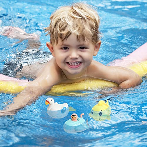 GEMEM Bath Toys for Toddlers 4 Piece Clockwork Floating Baby Bath Toys