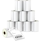 BETCKEY - Compatible DYMO 1744907 (4" x 6") Shipping Labels, Perforated, Compatible with DYMO Labelwriter 4XL Rollo & Zebra, NOT Fit 5XL [10 Rolls/2200 Labels]