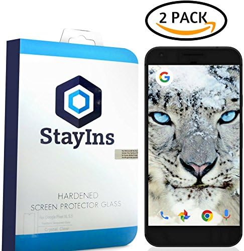 Google Pixel XL Screen Protector [2 PACK] [5'5] Ultra Clear Hardened Anti-Scratch 9H Tempered Glass for Ultimate protection. Anti Bubble Protector Designed for Google Pixel XL [5'5] 100% Guarantee