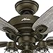 Hunter Fan 52in Regal Bronze Ceiling Fan includes Three-light Fitter with Clear Glass, 5 Blade (Renewed)
