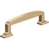 Amerock 3-3/4" Westerly Champagne Bronze Drawer Pull | 3-3/4 inch (96mm) Center-to-Center Mounting Distance and 5-1/16 inches Overall Length, Durable Zinc Cabinet Hardware