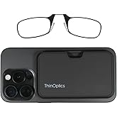 Always With You by ThinOptics Slim Reading Glasses with Case that Sticks to Your Phone - Ultra-Thin Armless Pocket Readers