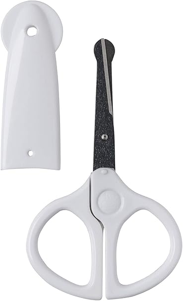 Rotho Babydesign Ciseaux A Ongles Avec Embout De Protection Pour Couper Les Ongles De Bebe A Partir De 0 Mois Blanc Amazon Fr Bebes Puericulture