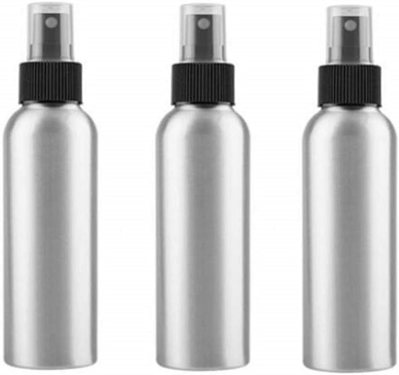 Pack of 3 Aluminium Essential Oil Spray Bottles Refillable Perfume Fine