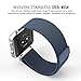 MoKo Fitbit Blaze Band , Milanese Loop Mesh Stainless Steel Bracelet Watch Strap for Fitbit Blaze Smart Fitness Watch with Unique Magnet Lock, No Buckle Needed, Frame NOT Included - BLUE