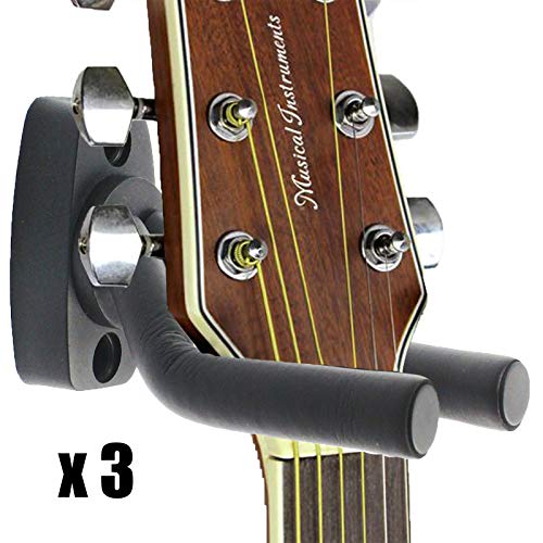 Guitar Hanger Holder Rack Wall Mount Display-Fits ALL size Guitars, Saving Alternative to Display Case