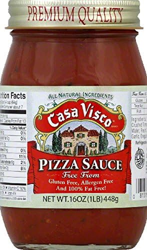 Casa Visco Gluten Free Pizza Sauce, 16 Ounce (Pack of 6)