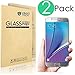 (2 Pack)Galaxy Note 5 Glass Screen Protector, VINSO TECH Galaxy Note 5 Tempered Glass Screen Protector with [9H Hardness] [Ultra-Clarity] [Anti-Scratch] [No-Bubble Installation] for Galaxy Note 5