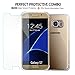 Brightshow Samsung Galaxy S7 Screen Protector Glass, [2-Pack] Samsung Galaxy S7 Tempered Glass Screen Protector with Clear Case