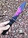 Monogram Knife, Custom Knife, Hunting Bowie, Military Tactical, Personalized Knife, Engraved Knife, CSGO Razor Fixed Blade JUNGLE KNIFE (Purple)