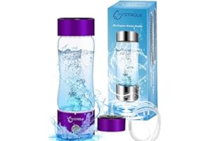 AUETRCLS Hydrogen Water Bottle 2024, Hydrogen Water Bottle Generator with SPE PEM Technology Water Ionizer, Hydrogen Water Machine Improve Water in 3 Minutes for Home, Office, Travel, Daily Drinking（Purple）
