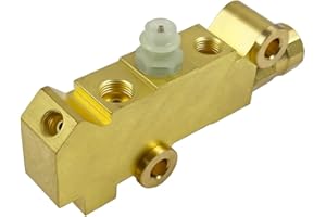 LLNSEAUTO PV4 Brass Brake Proportioning Valve Disc Front/Disc Rear Brakes | Fit for GM Vehicles Chevrolet (Chevy), Ford, Chrysler, Street Rod, Hot Rod Classic Car & Truck | OE# 172-1361
