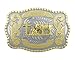 RIDE AWAY Christian Praying Cowboy Prayer Cross Horse Belt Buckle (Large)