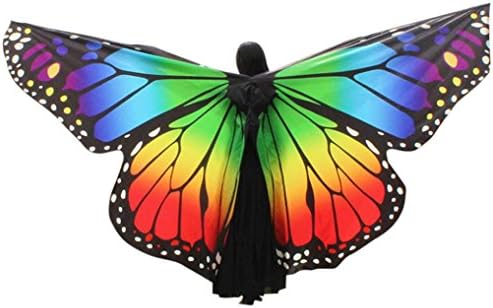 StyleV Dancing Costume Butterfly Wings Dance accessories No Sticks Egypt Belly Wings (Multicolor, Length: 260 150 cm/102.4 59.1")