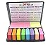 Colored Sticky Note Bundle Set, Mini Rectangular Notes and Index Flags Organizer, with Two Year Calendar. Black Leather Look Design Holder by Premy