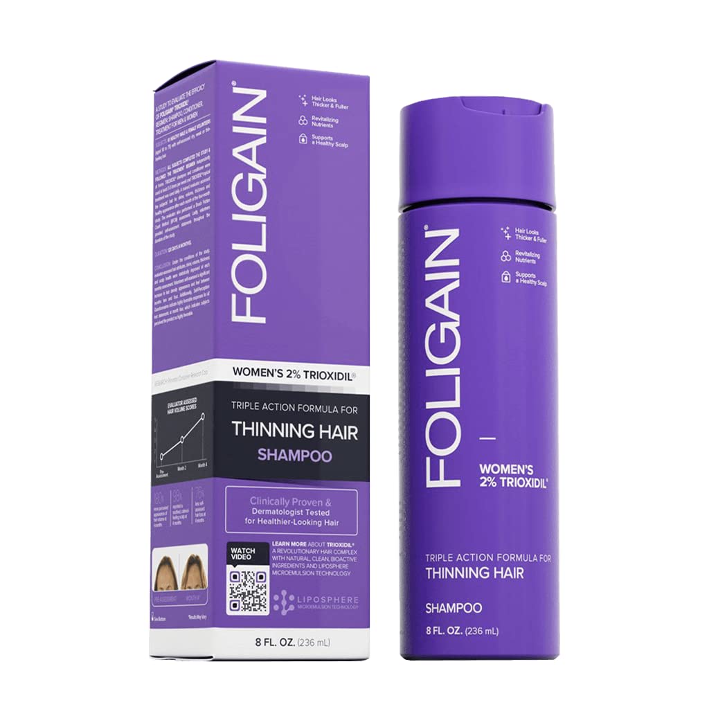 FOLIGAIN HAIR REGROWTH SHAMPOO For Women with 2% Trioxidil - Anti Hair Loss Shampoo