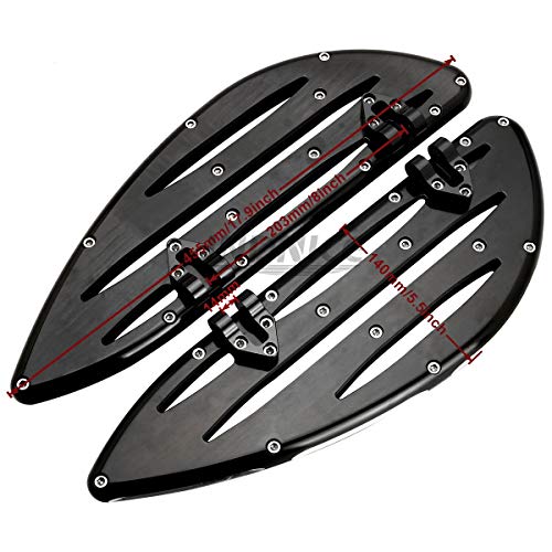 Black Deep edge cut floorboards for harley Road king Special FLHRXS