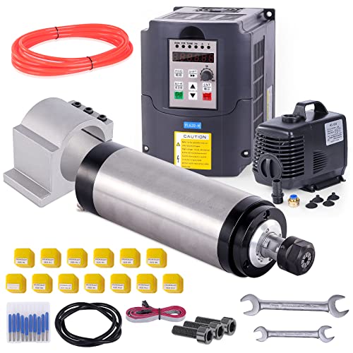 CNC Spindle Motor Kit, MYSWEETY 110V 2.2KW Water