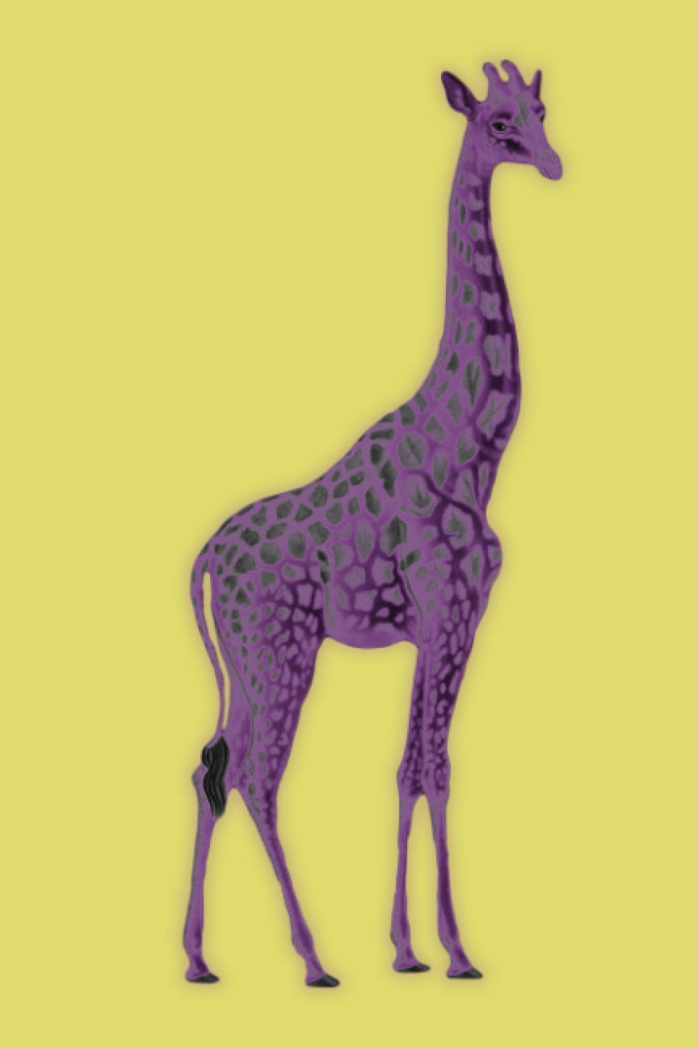 Purple Giraffe: Wild Animal Journal For Lovers of Wildlife, 120 Pages 6 x 9 inches Plains Giraffe Lined Notebook