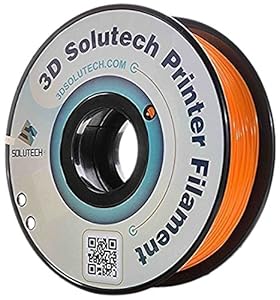 3D Solutech 3DSPLA175ORW Real Orange 3D Printer PLA Filament 1.75 mm Filament, Dimensional Accuracy +/- 0.03 mm, 2.2 lb. (1.0 kg) - 100% USA from 3D Solutech