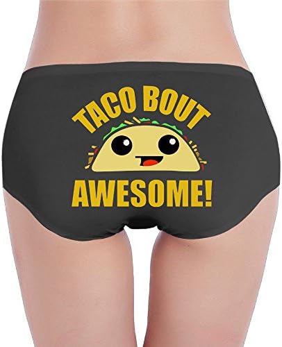 Msyspsc Taco Bout Awesome Stretchable Women's Briefs Small Black